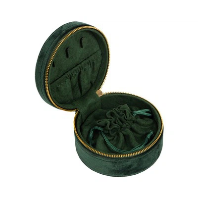 Boîte à bracelet ronde en velours
