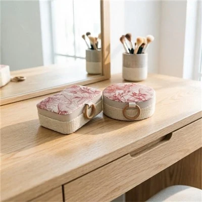 Boîte de rangement tissée chinoise moderne